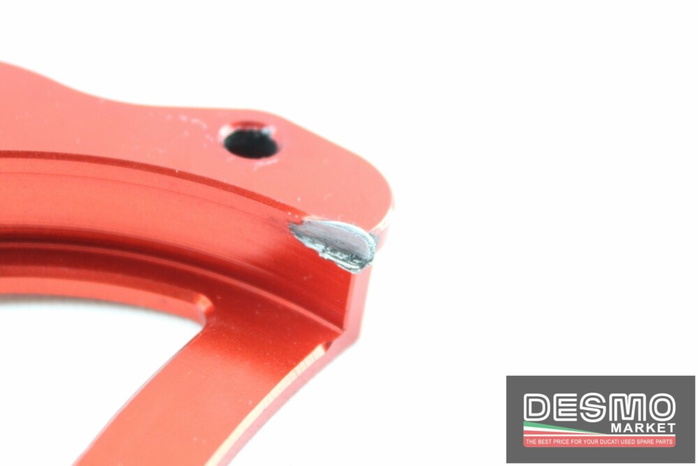 Cover coperchio pignone ergal rosso Ducati