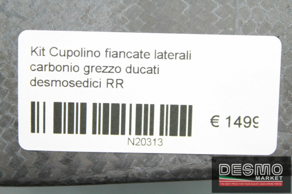 Kit Cupolino fiancate laterali carbonio grezzo ducati desmosedici RR