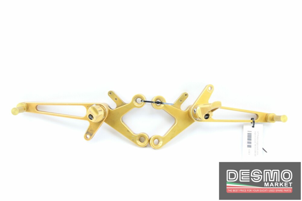 KIT Pedane poggia piede pilota ergal oro Ducati 748 916 996 998