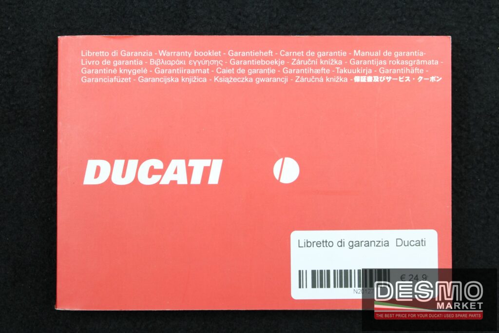 Libretto di garanzia Ducati