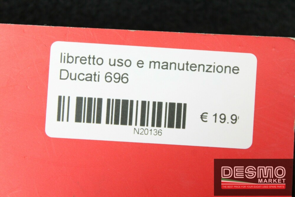 libretto uso e manutenzione Ducati 696