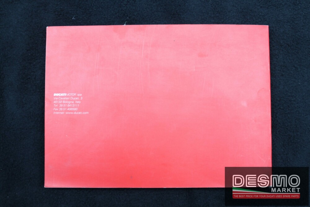 libretto uso e manutenzione Ducati SS 900