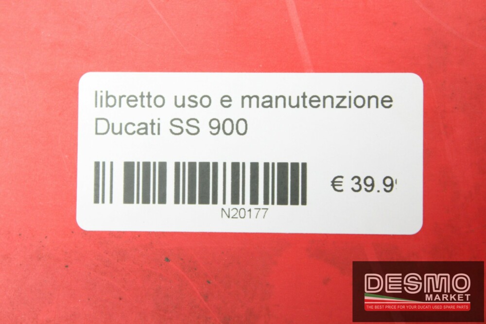 libretto uso e manutenzione Ducati SS 900