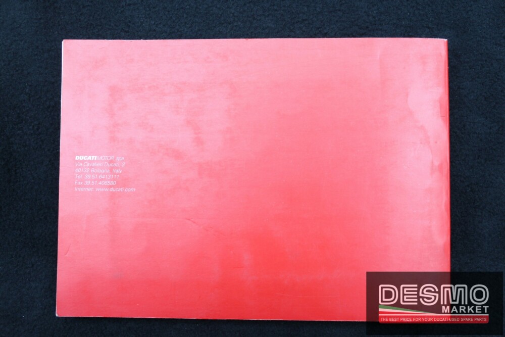 libretto uso e manutenzione Ducati St2 sport touring 2