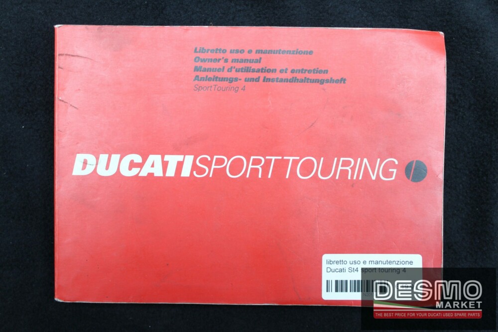 libretto uso e manutenzione Ducati St4 sport touring 4