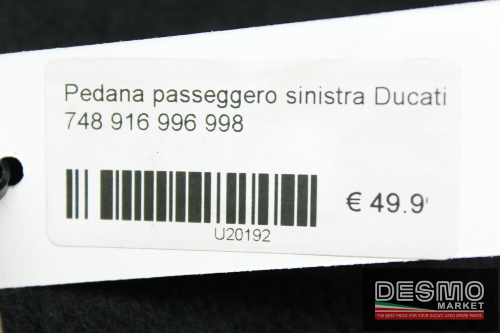 Pedana passeggero sinistra Ducati 748 916 996 998