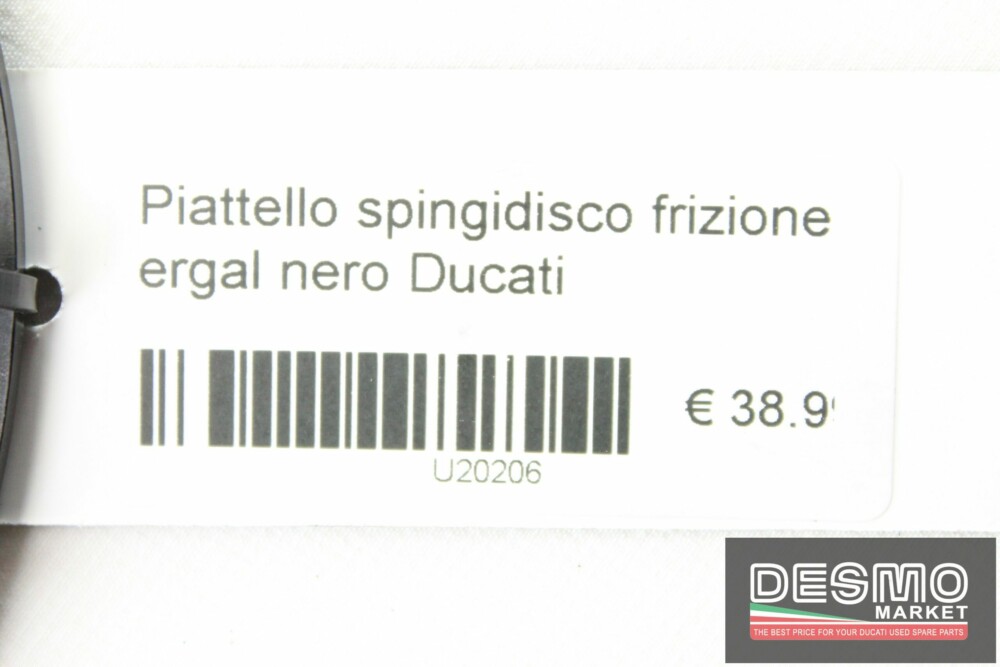 Piattello spingidisco frizione ergal nero Ducati