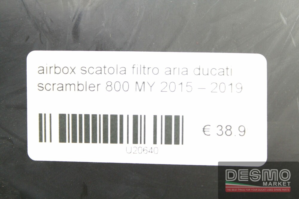 airbox scatola filtro aria ducati scrambler 800 MY 2015 – 2019
