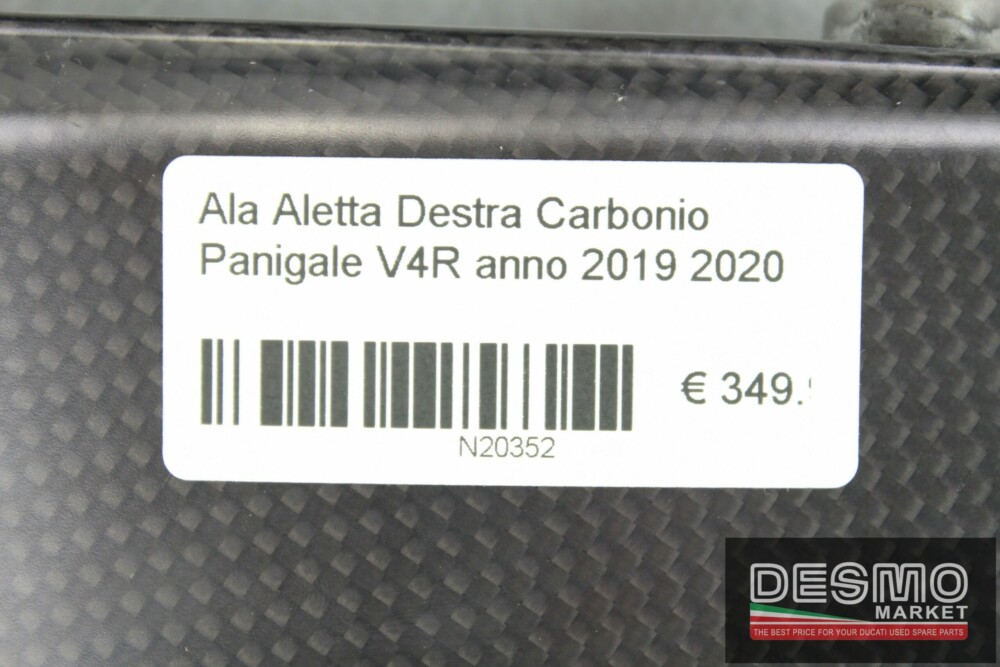 Ala Aletta Destra Carbonio Panigale V4R anno 2019 2020