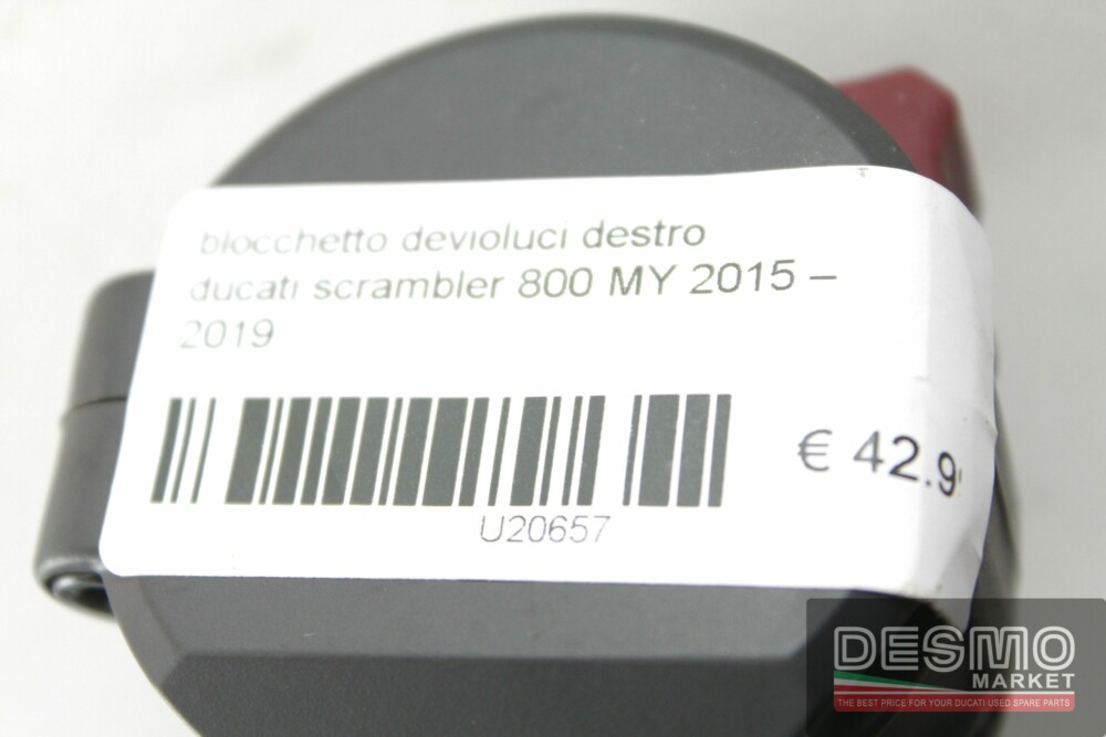 blocchetto devioluci destro ducati scrambler 800 MY 2015 – 2019