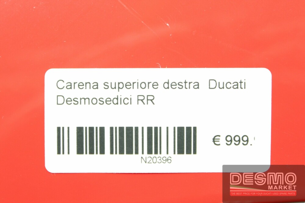 Carena superiore destra  Ducati Desmosedici RR