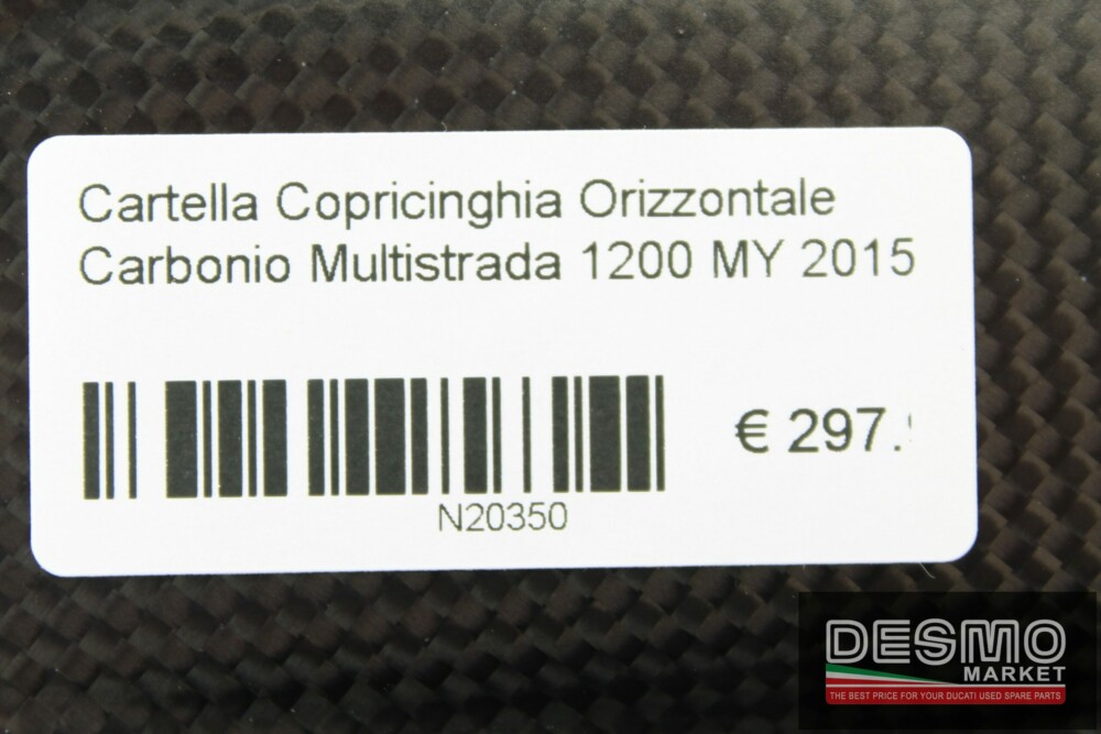 Cartella Copricinghia Orizzontale Carbonio Multistrada 1200 MY 2015