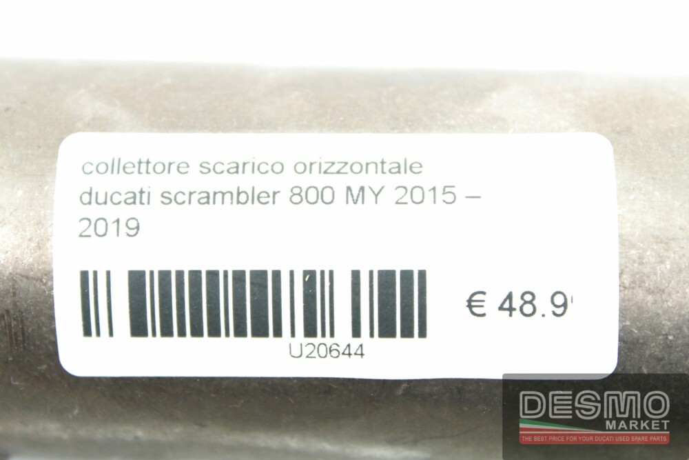 collettore scarico orizzontale ducati scrambler 800 MY 2015 – 2019