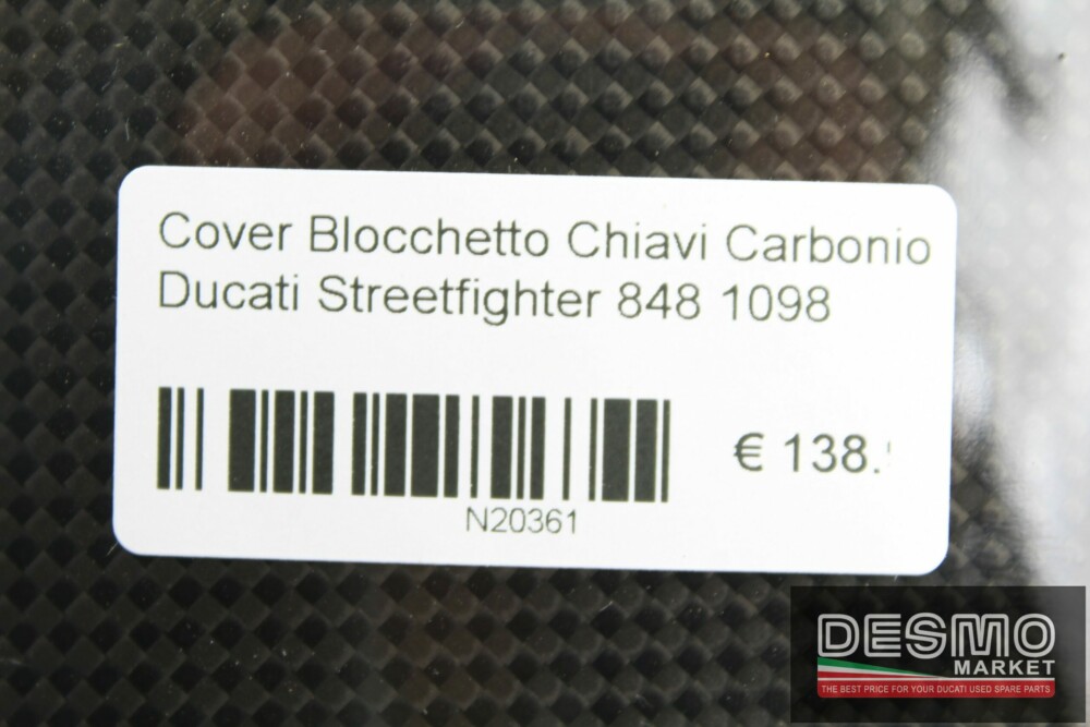 Carbon key cover kit Ducati Streetfighter 848 1098 - Image 3