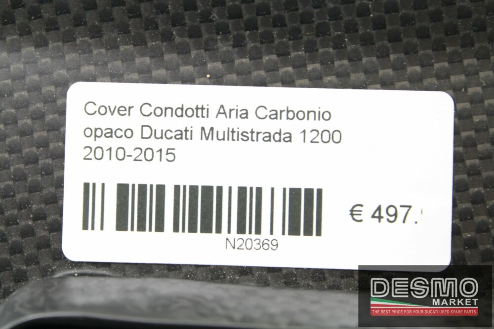 Cover Condotti Aria Carbonio opaco Ducati Multistrada 1200 2010-2015