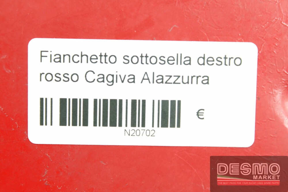 Fianchetto sottosella destro rosso Cagiva Alazzurra