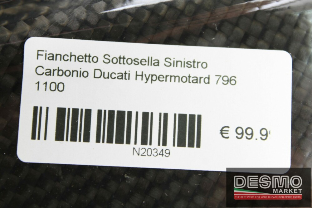 Fianchetto Sottosella Sinistro Carbonio Ducati Hypermotard 796 1100