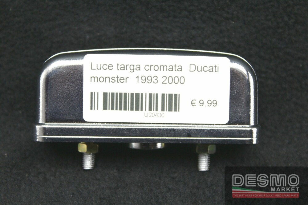 Luce targa cromata  Ducati monster  1993 2000