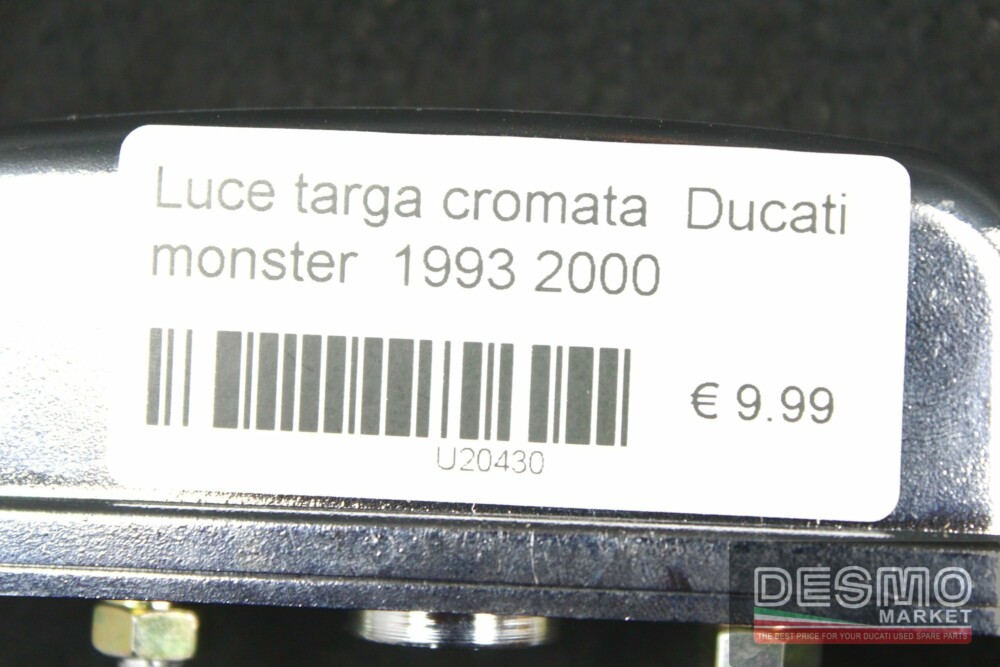 Luce targa cromata  Ducati monster  1993 2000