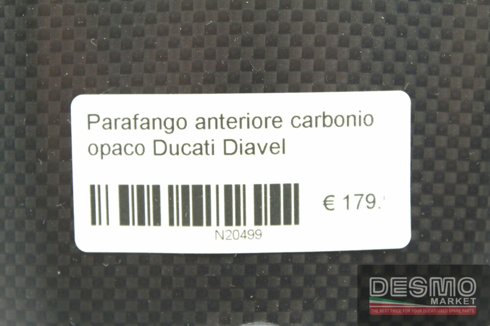 Parafango anteriore carbonio opaco Ducati Diavel