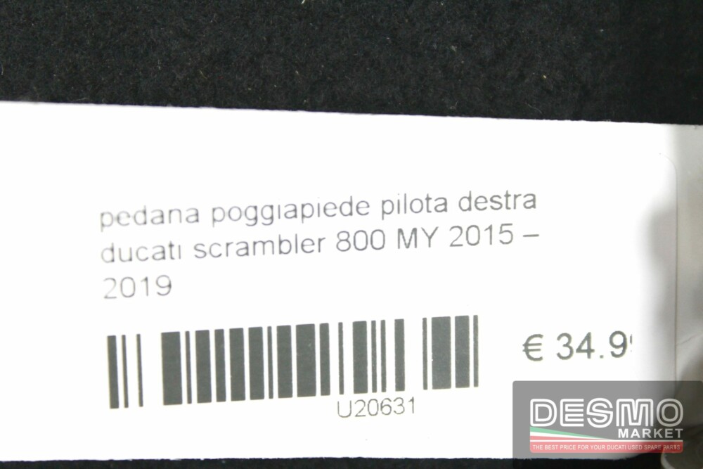 pedana poggiapiede pilota destra ducati scrambler 800 MY 2015 – 2019