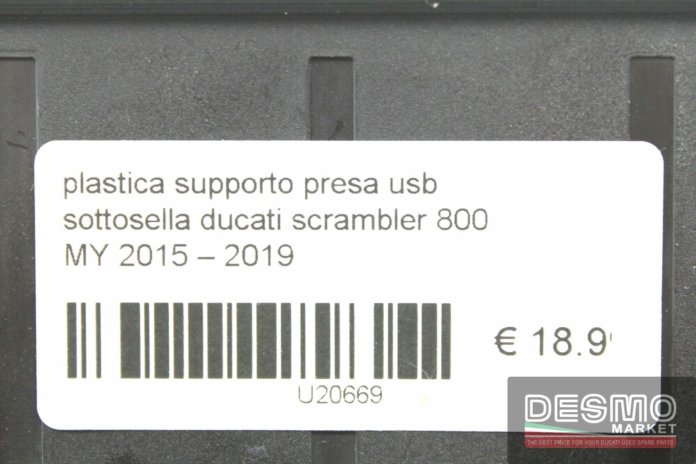 plastica supporto presa usb sottosella ducati scrambler 800 MY2015-2019