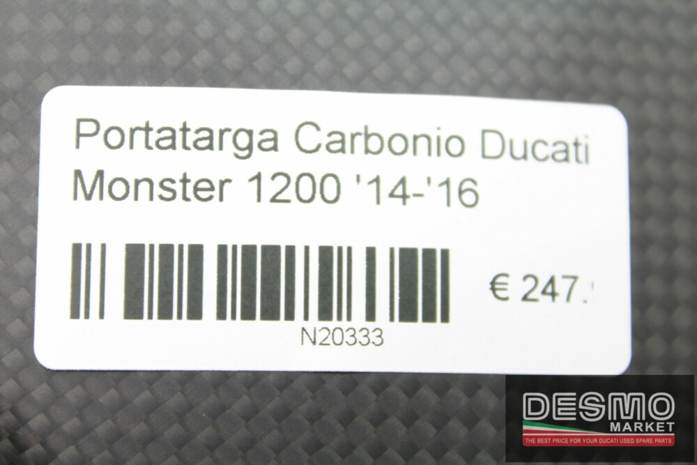Portatarga Carbonio Ducati Monster 1200 ’14-’16