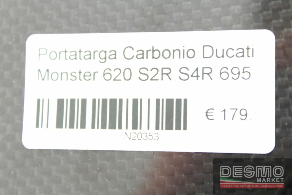 Portatarga Carbonio Ducati Monster 620 S2R S4R 695