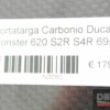 Carbon license plate bracket Ducati Monster 620 S2R S4R 695 - Image 5