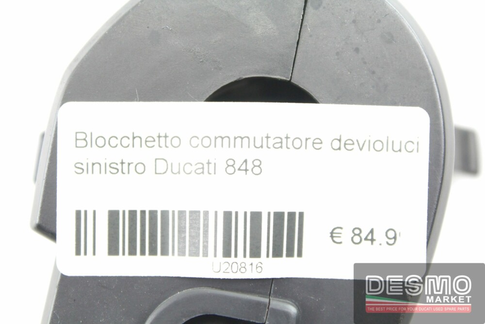 Blocchetto commutatore devioluci sinistro Ducati 848