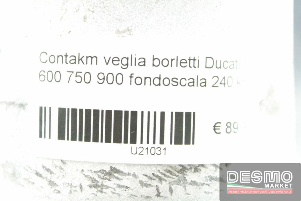 Contakm Veglia Borletti Ducati SS 600 750 900 fondoscala 240 kmh