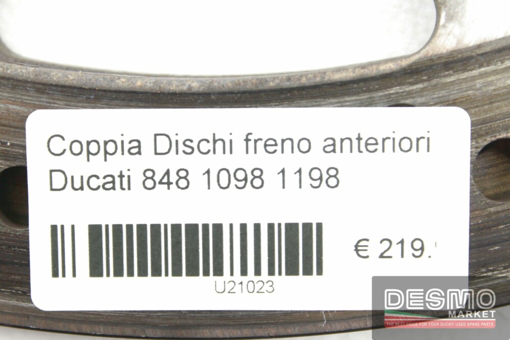 Coppia dischi freno anteriori Ducati 848 1098 1198