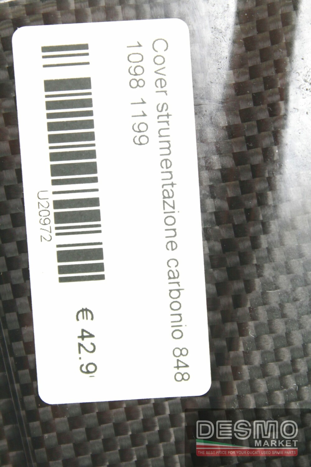 Cover strumentazione carbonio Ducati 848 1098 1198