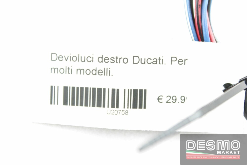 Devioluci destro Ducati. Per molti modelli.