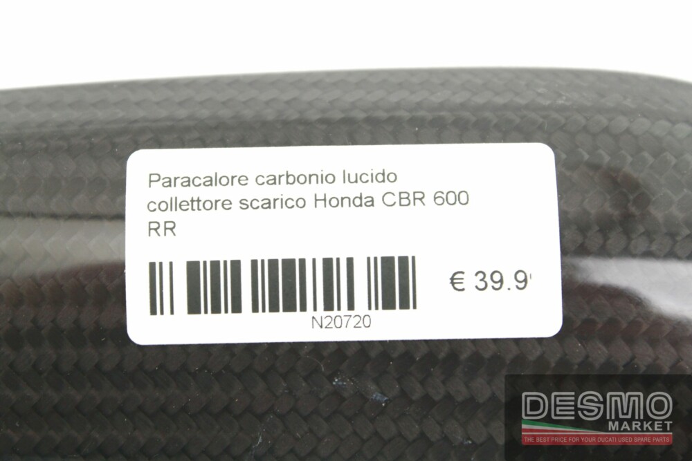 Paracalore carbonio lucido collettore scarico Honda CBR 600 RR