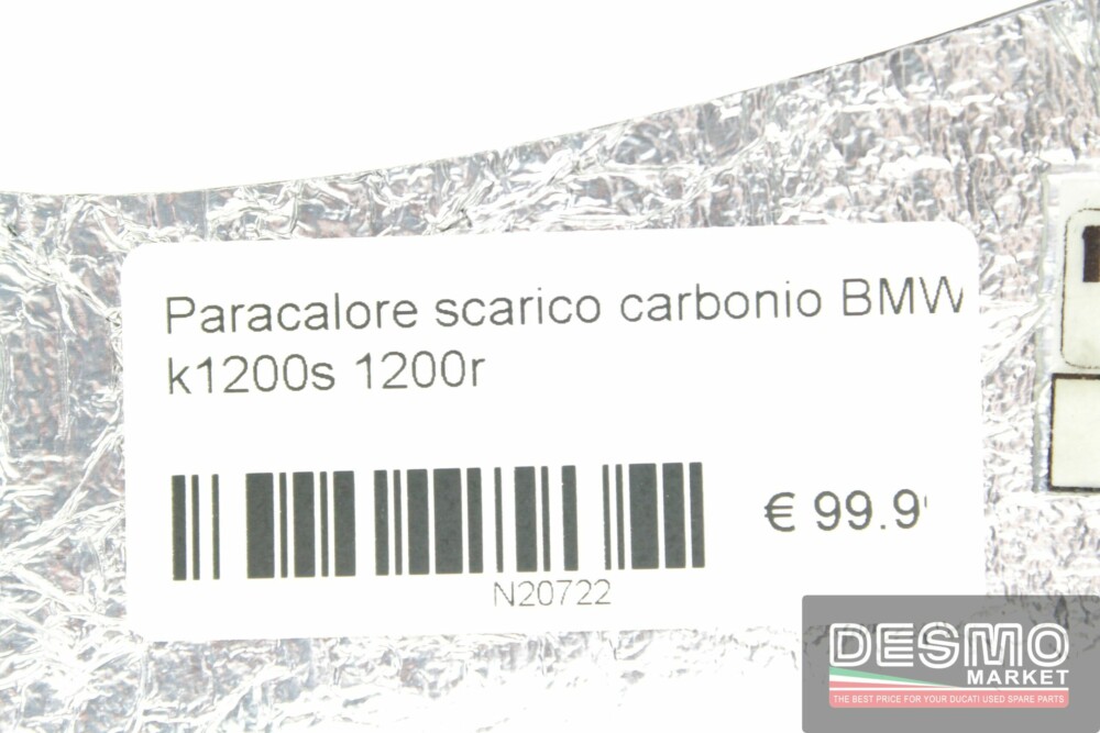 Paracalore scarico carbonio BMW k1200s 1200r
