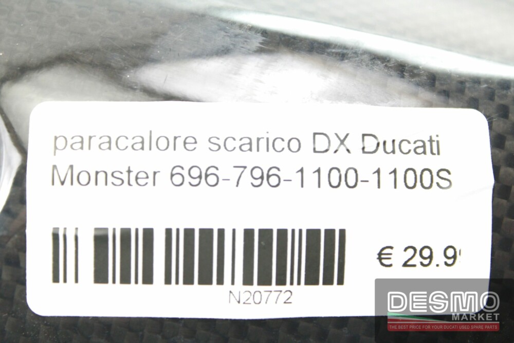 paracalore scarico DX Ducati Monster 696-796-1100-1100S
