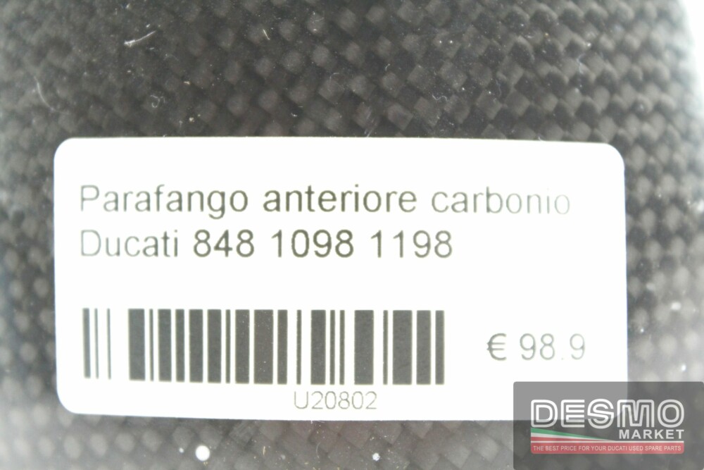 Parafango anteriore carbonio Ducati 848 1098 1198