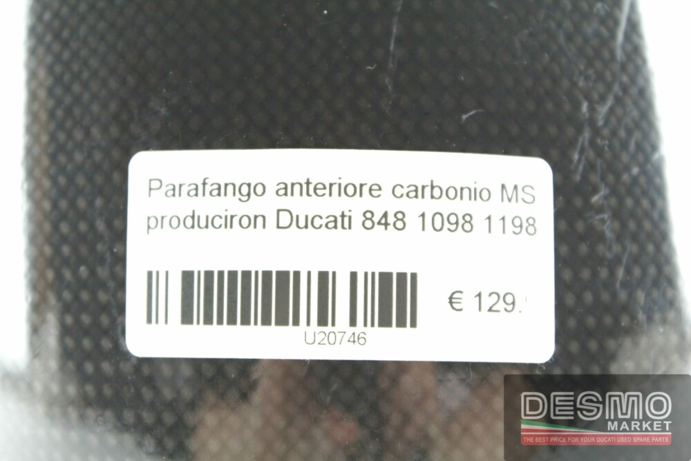 Parafango anteriore carbonio MS production Ducati 848 1098 1198