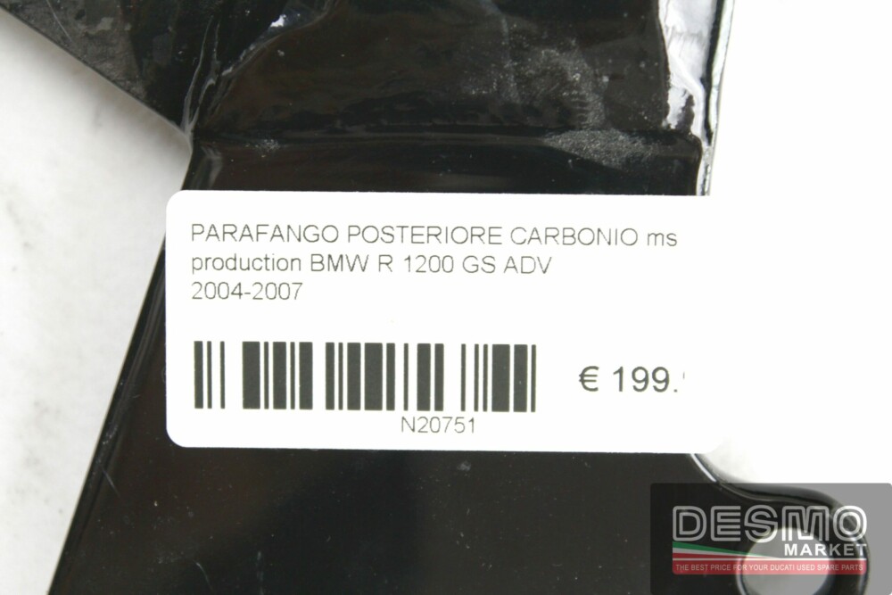 PARAFANGO POSTERIORE CARBONIO ms production BMW R 1200 GS ADV 2004-2007
