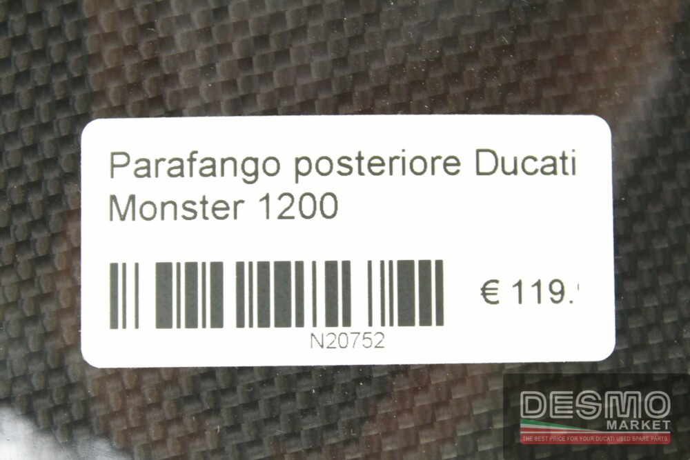 Parafango posteriore Ducati Monster 1200