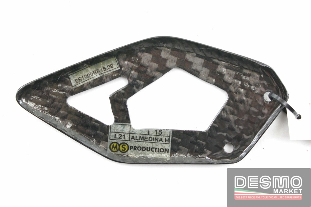 Carbon right side heelguard protection BMW S 1000 RR 2015-2016 Ilberger - Image 2