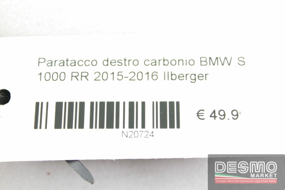 Paratacco destro carbonio BMW S 1000 RR 2015-2016 Ilberger
