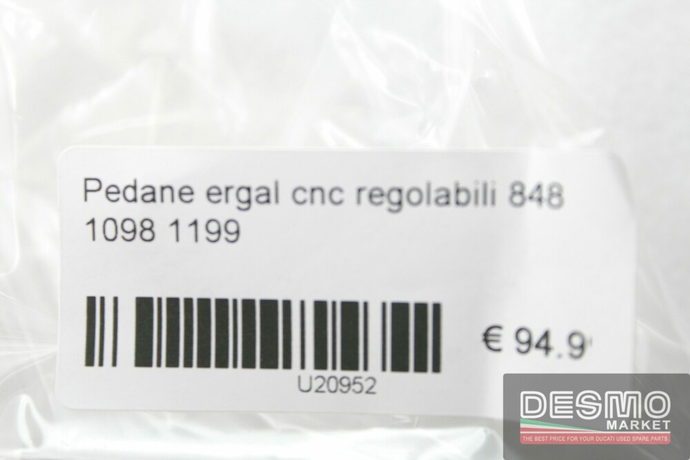 Pedane ergal cnc regolabili Ducati 848 1098 1198