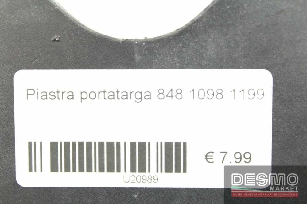 Piastra portatarga Ducati 848 1098 1198