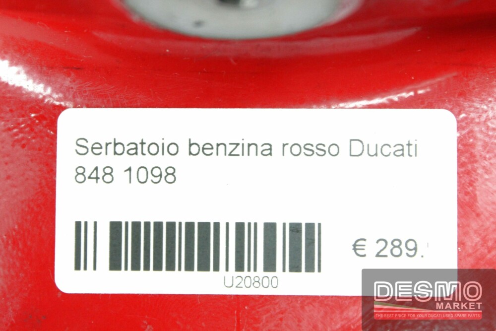 Serbatoio benzina rosso Ducati 848 1098