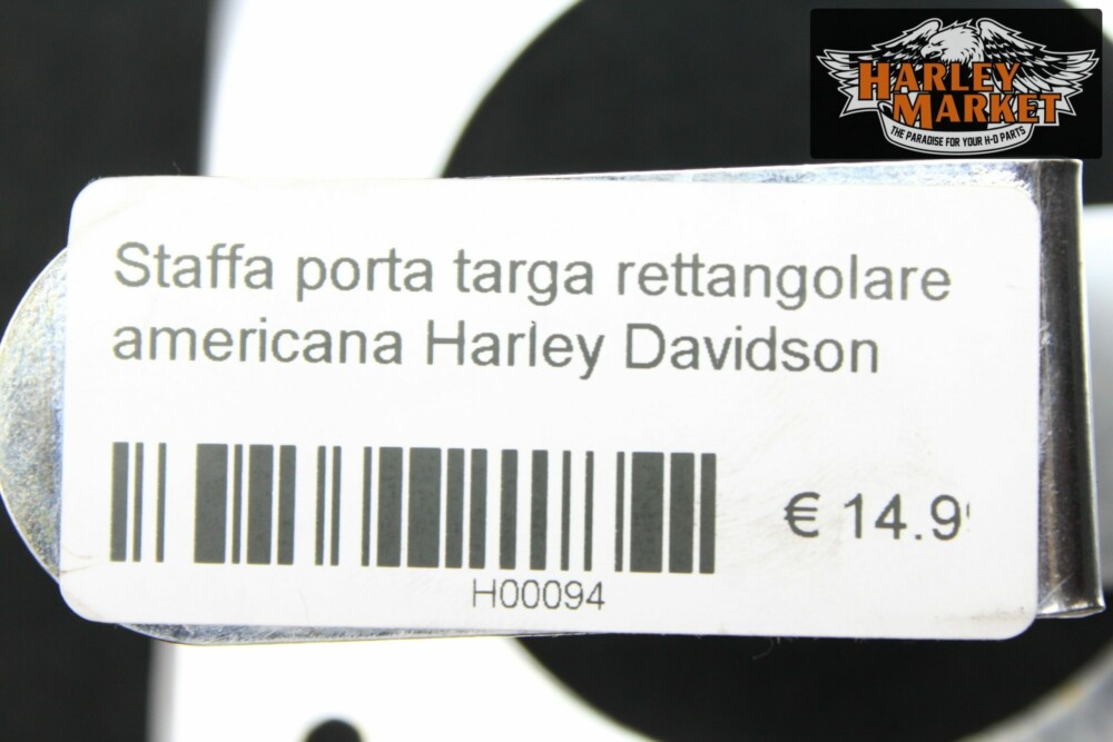 Staffa porta targa rettangolare americana Harley Davidson