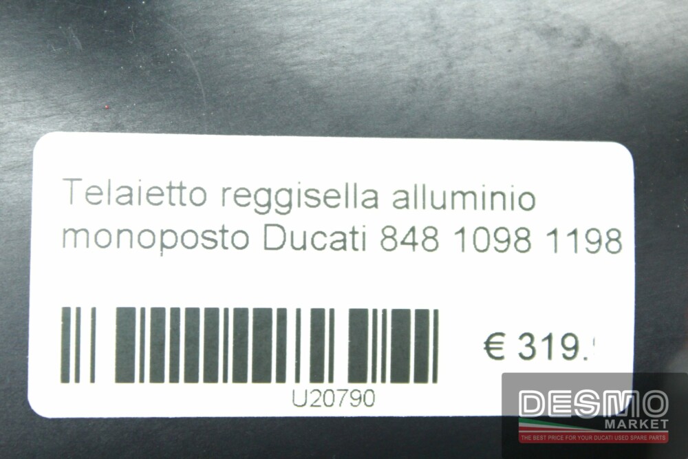 Telaietto reggisella alluminio monoposto Ducati 848 1098 1198