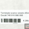 Terminale scarico sinistro 45mm Ducati 748 916 996 998