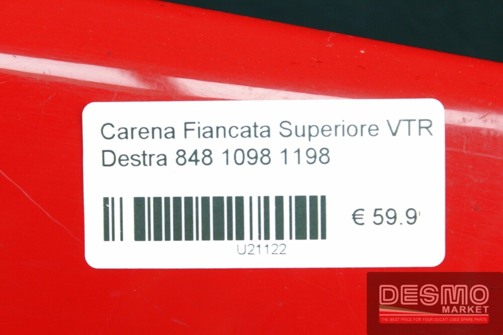 Carena Fiancata Superiore VTR Destra 848 1098 1198